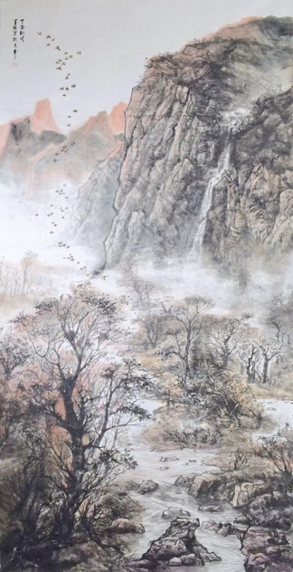 几度飞去又飞回（中国画、240X124cm，2017年陈军琪作）副本.jpg